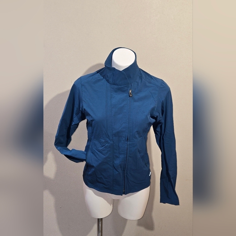 Outdoor Research Prologue Moto Jacket Small Women's Blue Pockets Quick Dry